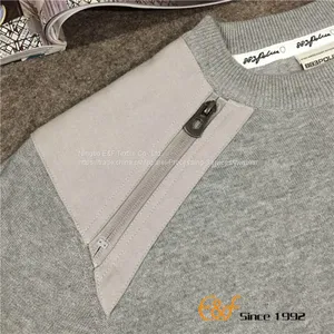 Cotton Men Sweater With Canvas Patch and Pocket thumbnail-3