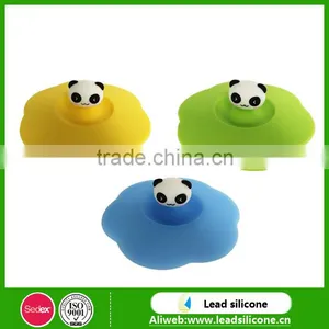 Cute Panda Silicone Lid Silicone Coffee Cup Cover thumbnail-1