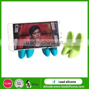 Free Sample Mini Silicone High-heel Shoe Phone Holder/Funny Rotating Cell Phone High Heel Shoes thumbnail-5