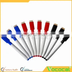 10 Pcs Rewritable White Board Dry Erase Markers Pens With Eraser Cap thumbnail-1