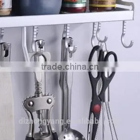Kitchen Wall Mounted Pantry Holder Organizer Storage Rack Spice Shelves thumbnail-3