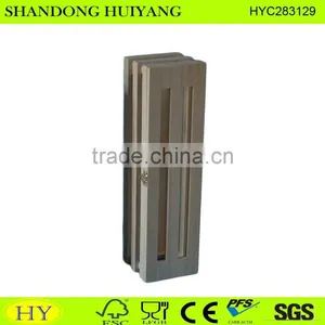 Cheap Custom Single Bottle Wine Box Slat Wooden Gift Box thumbnail-1