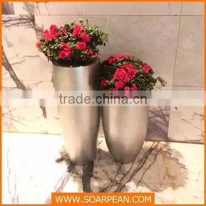 Fiberglass Floor Vase, Resin Flowerpot thumbnail-1