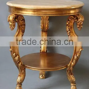 Marble Top Coffee Table,antique Side Table thumbnail-1