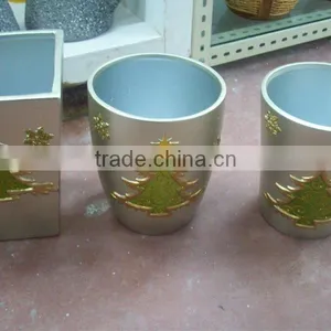Ceramic Christmas Flower Pot With Xmas Tree thumbnail-1