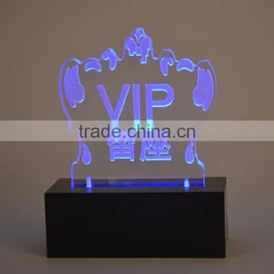 LED Rechargeable Acrylic Signage Display Holder thumbnail-1