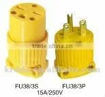 Male and Female Electrical Industrial Plug & Socket U35 3S thumbnail-1