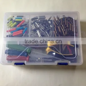 2-layer Plastic Adjustable Compartments Metal Aglet Tool Bin Storage Box thumbnail-1