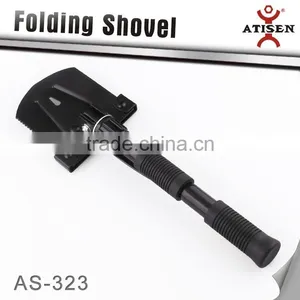 New FOLDING SHOVEL / PICK FOR CAMPING, HUNTING & SURVIVAL W/match thumbnail-1