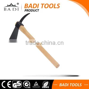 High Quality Multifunction Wood Handle Garden Pickaxe With Hoe thumbnail-1
