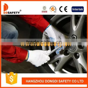 DDSAFETY 2017 Knitted Working Gloves With Yellow PVC Dots On Dide thumbnail-2