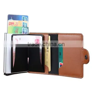 Double Box Pop-up Credit Card Holder Metal Wallet Cash Purse Handbag thumbnail-2
