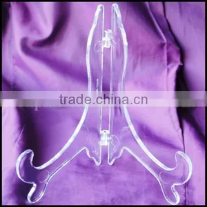 Wholesale Classic Display Stand : Medium Black & Clear Plastic: Plate, Photo, Print, Card thumbnail-5