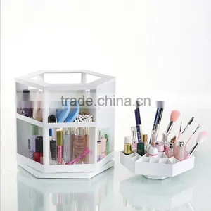 High Quality ABS Big Rotatable Cosmetics Display Shelf Wholesale thumbnail-4