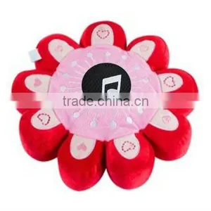 Cute Flower Shape Plush Cushion Speaker thumbnail-1