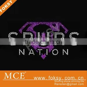Spurs Nation Hot Fix Rhinestone Transfer for T Shirt thumbnail-1
