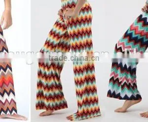 Plus Size Adult/child Wide Legs Yoga Long Pants, Wholesale Kids Palazzo Pants , Unique Print Palazzo Pants thumbnail-4