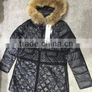GZY Folding Down Jacket Kid Girls Winter Coat Stock Breathable Slim Model Export African Export Gunagzhou Warehouse Cheap Deli thumbnail-2