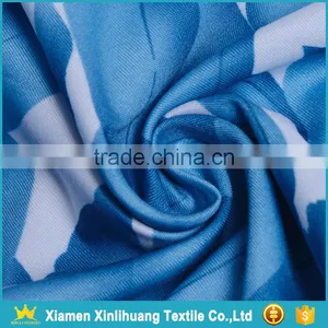 New Fashion Pure Polyester Twill Floral Printed Peach Skin Fabric for Shorts thumbnail-3