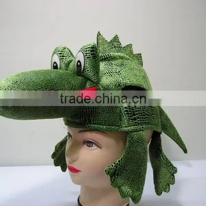 Plush Crocodile Hat ,Cartoon Animal Hat,winter Hat, Stuffed Toys thumbnail-1