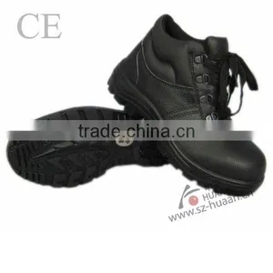 Huate Black Senior Indian Head Layer Cowhide PU Bottom Senior Head Layer Cowhide Steel Toe Safety Shoes From Huaan thumbnail-1