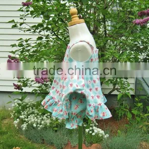 Latest Design 3 Year Old Girl Dress 100% Cotton Floral Two Piece Prom Baby Clothes Dress Set thumbnail-3