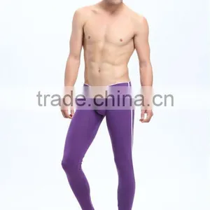 Wholesale Mans Heated Long Thermo Underwear Thermal Purple Long Johns Cotton Winter Brand Pants thumbnail-1
