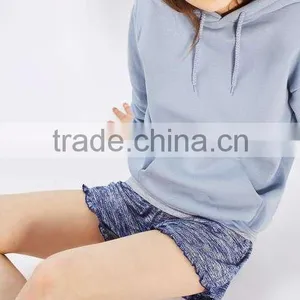 MGOO Newest Hot Sexy Girls Short Pants Angled Hemlines With Ruffle Trim Women Sport Wear Running Shorts thumbnail-2