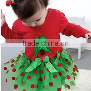 Wholesale Girls PettiSkirts Elastic Waistband Skirts Girls Chiffon Skirts Red Polka Dot Skirt Boutique Fluffy Pettiskirt thumbnail-1