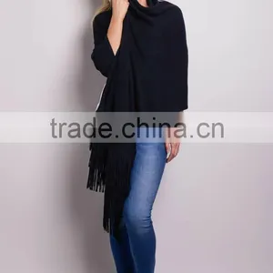Chunky Knit Ladies Cape Girls Womens Shawls thumbnail-1