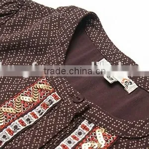 Fall Boutique Girl Clothing Vintage Long Sleeve 100% Cotton Casual Girl Child Dress Custom High Quality thumbnail-6