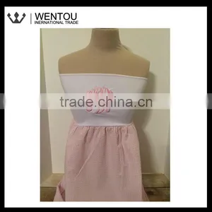 Fashionable Monogrammed Seersucker Cover Up thumbnail-1