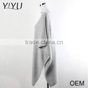 New Design Winter Round Neck Ladies Pullover Sweater Wholesale Knitted Cashmere Poncho thumbnail-2