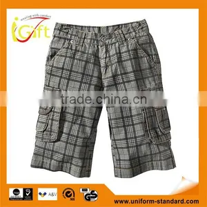 UK Fashion Life Style yd Cotton Checked Bermuda thumbnail-1