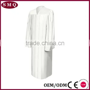 Wholesale Factory Supplier Plain Shiny Fabric Graduation Gown thumbnail-3