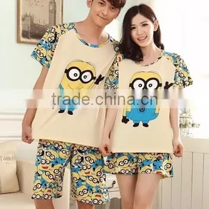 2015 Wholesale Summer Cute Couple Pajamas thumbnail-1