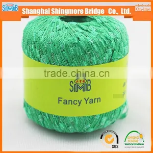 China Knitting Yarn Supplier Cheap Wholesale Oeko-tex Standard Quality Matallic Ladder Yarn Knitting Scarf Yarn thumbnail-4