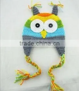 Photography Props Baby Handmade Parrot Knitted Crochet Hat thumbnail-1