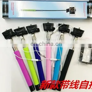 Round Tube Easy Take Photo Mobile Phone Selfie Sticks thumbnail-4