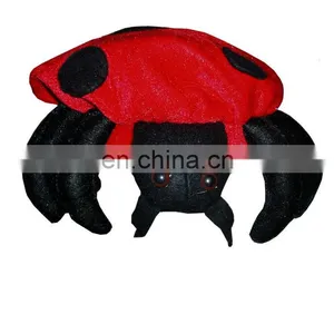 Red Beetle Ladybug Party Warm Costume Hat Mask Cap thumbnail-1