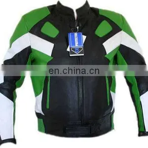 SH-501 Supplier New Style Genuine Leather Motorbike Racing Jacket,Leather Motorcycle Jacket thumbnail-1