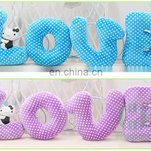 HI CE Latest Wholesale Valentine's Day Custom Letter Love Shaped Pillow for Sale thumbnail-2