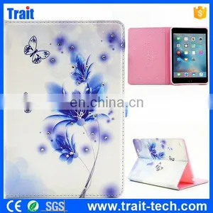 Diamond Studded Magnetic Buckle Flip Stand TPU+PU Leather Case for IPad Mini 4 thumbnail-1