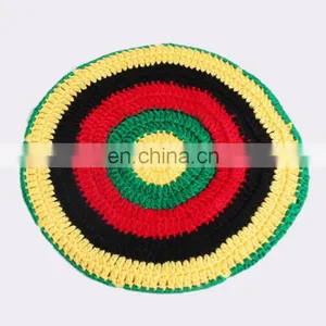 Custom Fashion Jamaica Knitted Crochet Rasta Beanie Hat thumbnail-5