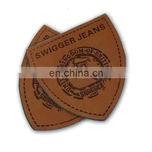 High Quality Private Custom Leather Labels Jeans Cheap thumbnail-4