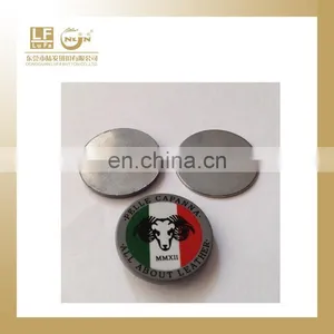 Round Metal Badge With Printed Logo thumbnail-1