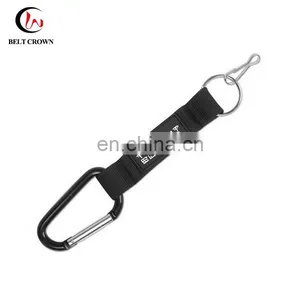 PVC Patch Key Chain Strap With Carabiner and Split Ring thumbnail-2