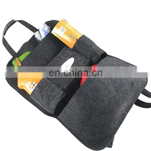 Factory Sell 6 Pockets Felt Car Seat Back Storage Bag With Customized Logo thumbnail-6