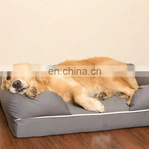 High Quality Pet Bed Pet Products Memory Foam Dog Bed Luxury Dog Bed Sofa With Waterproof Liner thumbnail-2