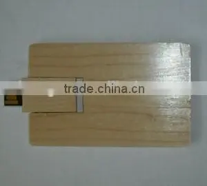 Customzied Logo Usb Card Cheapest Factoy Price Business Wooden Card Usb Flash 100% Real Capacity Credit Card Usb 2.0 thumbnail-1